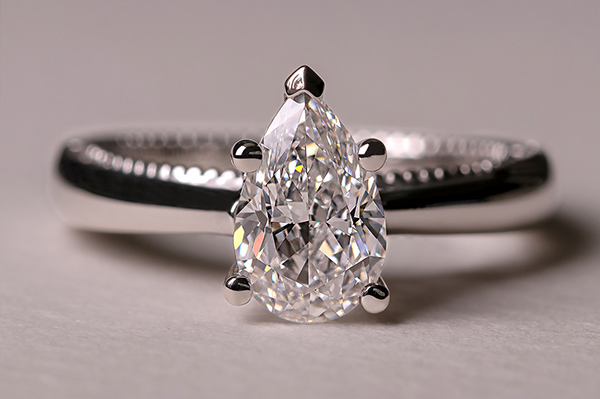 Diamond Gold Engagement Ring Setting Women Excel Jewellers Surrey Canada Langley Burnaby Vancouver